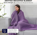 L'AGRATY Knitted Weighted Blanket - Image 3