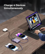 Portable-Charger-Power-Bank Travel Essentials Battery Pack USB C 30000mAh Built - Image 6