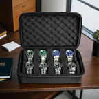 8 slots watch box, hard watch organizer case - Image 2