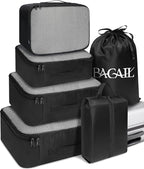 BAGAIL 6 Set Packing Cubes Luggage Packing Organizers by BAGAIL