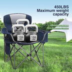 HIGH POINT SPORTS Oversized Portable Camping Folding Chair, Heavy Duty Portable - Image 4