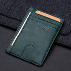 Buffway Slim Minimalist Front Pocket RFID Blocking Leather Wallets - Image 4