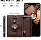 SERMAN BRANDS RFID Blocking Slim Bifold Genuine Leather Minimalist Front Pocket - Image 4