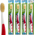 MOUTHWATCHERS Soft Flossing Toothbrushes, Value Pack of 4, Manual Toothbrush by Mouthwatchers