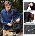 Padwa Lifestyle Black Camera Backpack - Image 5