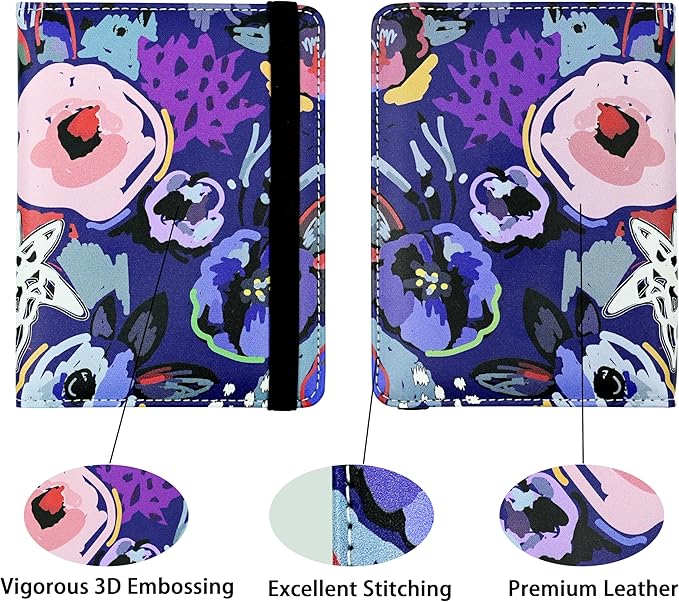Passport Holder for Women and Men PU Leather Passport Cover for Travel - Image 2