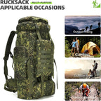 King'sGuard 70L Camping Hiking Backpack Tactical Backpack Military Molle - Image 6