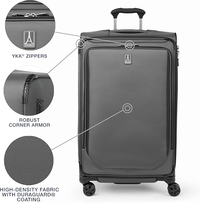 Travelpro Crew Classic Lightweight Softside Expandable Checked Luggage - Image 4