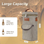 Tirrinia 2 Bottle Wine Gift Tote Carrier - Image 5