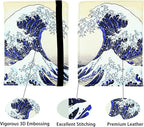 Ink Waves Passport Holder for Women and Men PU Leather Passport Cover for Travel - Image 2