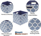 SIMPLE HOUSEWARE 13-Inch Collapsible Fabric Cube Storage Bin - Image 5
