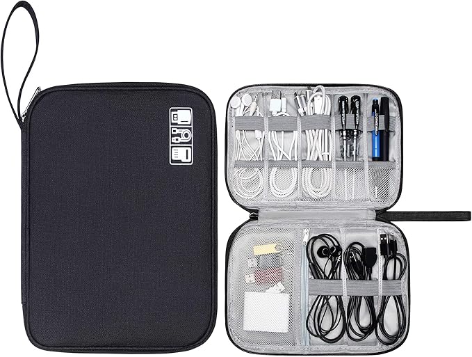 CILLA Travel Cord Organizer Case, Portable Waterproof Storage Bag by CILLA