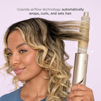 Shark FlexStyle Air Styling & Drying System, Powerful Hair Dryer Brush & Multi-Styler with Auto-Wrap Curlers, Paddle Brush, Oval Brush, Concentrator Attachment, Stone, HD430
