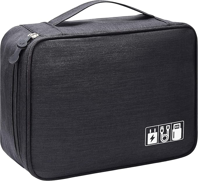VOCUS Electronics Organizer Travel Cable Organizer Bag by VOCUS