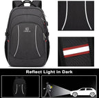 Backpack, 17.3in Durable Travel Laptop Backpack, College Backpack, RFID Anti - Image 6