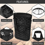 opux Two Bottle Wine Bag Carrier Tote, Insulated Leakproof 2 Bottle Wine Cooler - Image 5