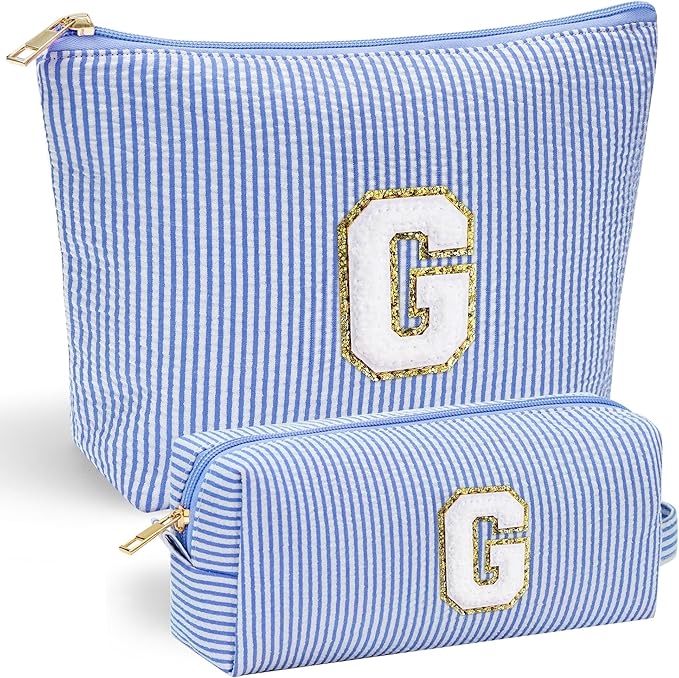 YOOLIFE Personalized Gifts for Women, Make Up Bag Initial Makeup Bag Cute by YOOLIFE