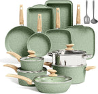 Kitchen Academy 17 Pieces Induction Cookware Set by KITCHENACADEMYBETTERLIVINGTHROUGHCOOKINGPERFECTION