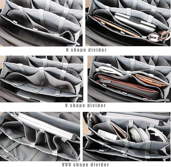 Alex T1 large storage electronics organizer travel case pouch, YKK - Image 6