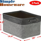 Simple Houseware 14.4" x 10" Fabric Storage Bin - Image 5