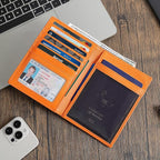 Polare Luxury RFID Blocking Leather Passport Holder Travel Wallet - Image 6