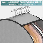 10" Gusseted Garment Bags for Hanging Clothes 32" Suit Bags for Open Closet - Image 5