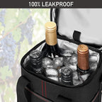 Opux 4 Bottle Insulated Wine Cooler Bag - Image 5