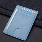 Buffway Slim Minimalist Front Pocket RFID Blocking Leather Wallets - Image 4