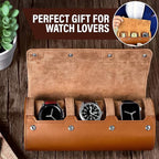 Barton Leather Watch Roll for 3 Watches | Convenient Organizer Case for Travel - Image 7