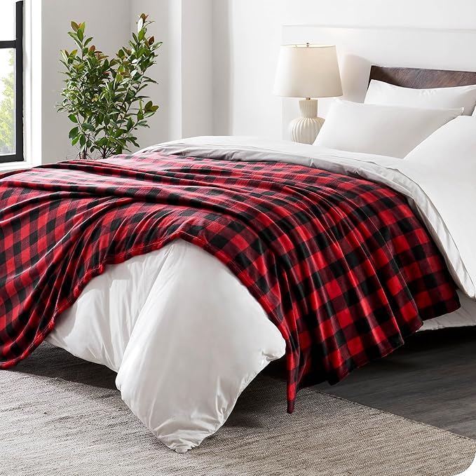 Bare Home Textured Fleece Blanket - Image 2