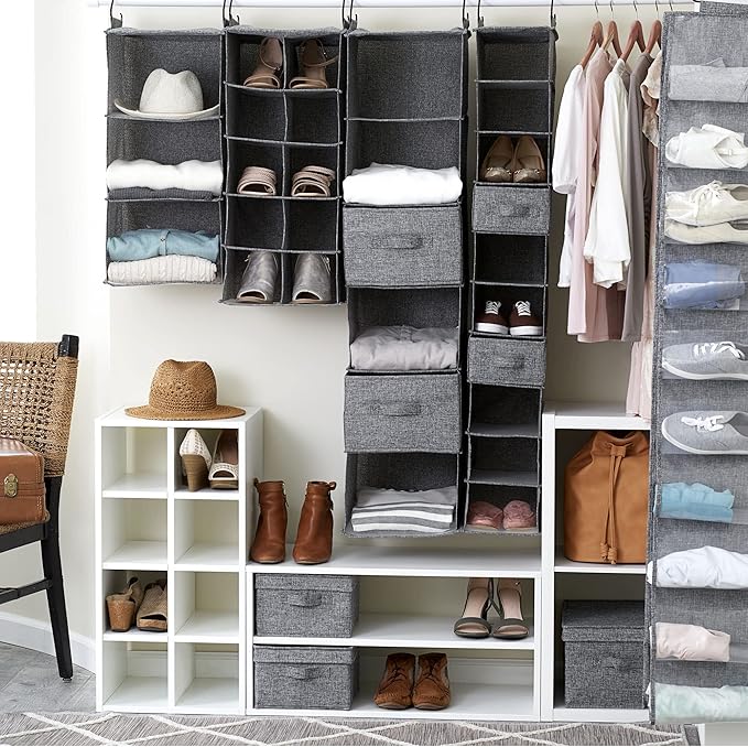 Household Essentials 3 Shelf Hanging Closet Organizer, Hanging Shelf - Image 8