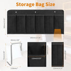 RV Shoe Pockets 6 Large Pockets Heavy Hanging Bedside Storage Organizer - Image 2