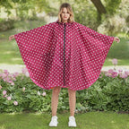 Rain Poncho Jacket Coat Hooded Zipper Style - Image 8