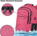 Lapsouno Extra Large Backpack, 17.3 Inch Travel Laptop Backpack, Water - Image 5
