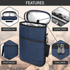 opux 2 Bottle Wine Carrier Tote, Insulated Leakproof Wine Cooler Bag, Wine - Image 4