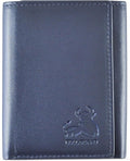 Leather Wallet for Men with RFID Blocking in Mountain Sky Blue by BullGuard