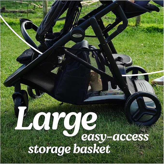 Graco Ready2Grow 2.0 Double Stroller Features Bench Seat and Standing Platform - Image 5