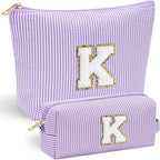 YOOLIFE Purple Makeup Bag for Girls- Personalized Cute Makeup Pouch for by YOOLIFE