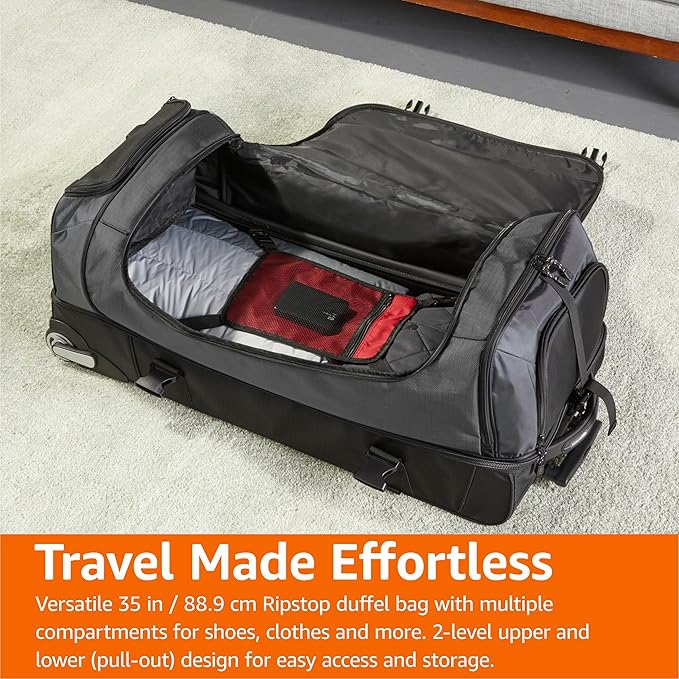 Amazon Basics 35-inch Large Rolling Duffle Bag - Image 6