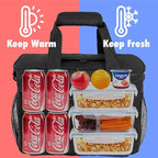 OPUX Soft Cooler Bag, Insulated Collapsible Lunch Cooler Tote - Image 3