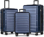 KYME Luggage Sets 3 Piece Hardshell 22in/26in/30in Suitcases by KYME