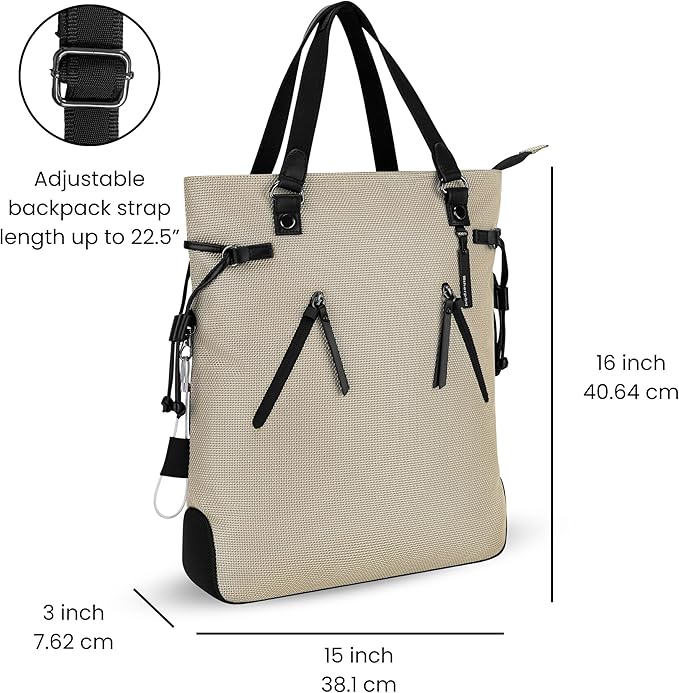 Sherpani Tempest, Anti Theft Convertible Backpack Tote, 14L Travel Backpack - Image 2