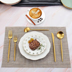 Matte Gold Silverware Set for 4, IBIILII JEFF 20 Pieces Stainless Steel - Image 6