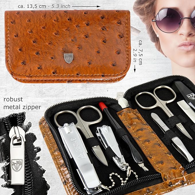 3 Swords Germany – brand quality 8 piece manicure pedicure grooming kit set - Image 5