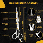 Professional Sword Hairdressing Scissors - 6.75" Precision Hair Cutting Scissors C440 Japanese Steel, Featuring Long-lasting Sharpness and an Exquisite Design