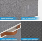 Large Storage Bins with Lids, Foldable Fabric Storage Baskets with Lids - Image 4