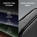 tomtoc Electronic Organizer Travel Case Performance, Water Resistant Dual - Image 2