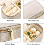 TAIMY Mini Jewelry Travel Case, Velvet Small Travel Jewelry Box, Portable - Image 3