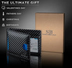 SERMAN BRANDS RFID Blocking Slim Bifold Genuine Leather Thin Minimalist Front - Image 6