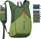 15L Small Hiking Backpack for Men Women Foldable Packable Back Pack Ultralight by BECOJADDE